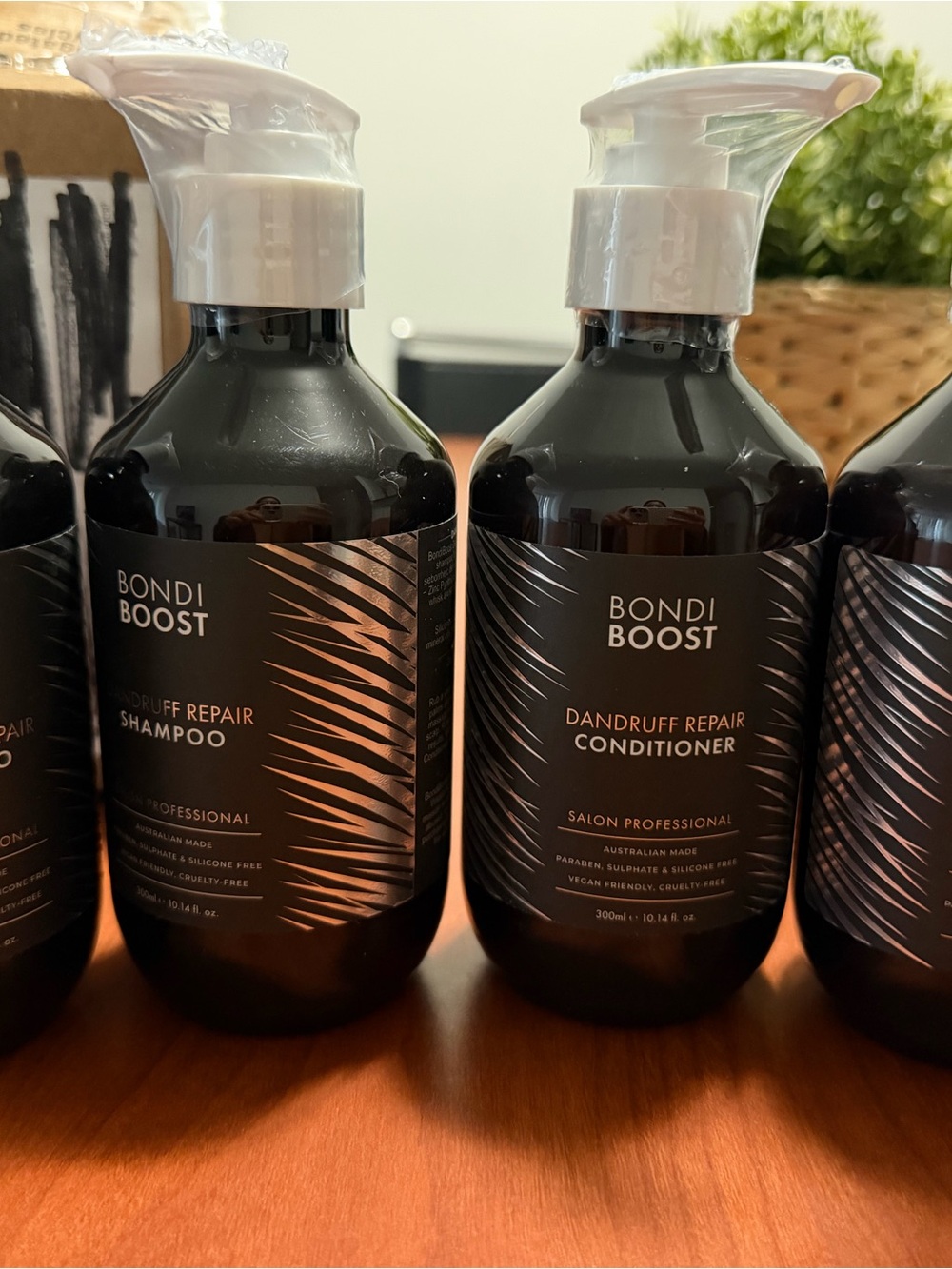 4 brand new bondi boost shampoo + conditioners (2 shampoos, 2 conditioners)